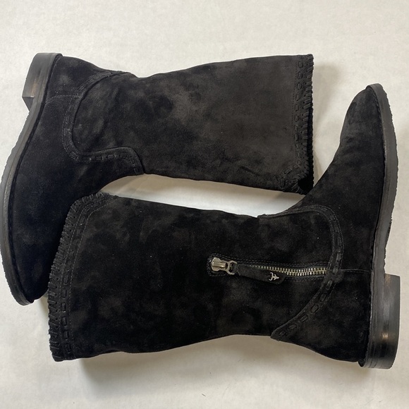 Trask Audra unlined suede boot black western - Picture 5 of 11